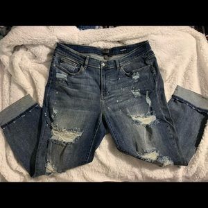 Judy Blue distressed denim jeans